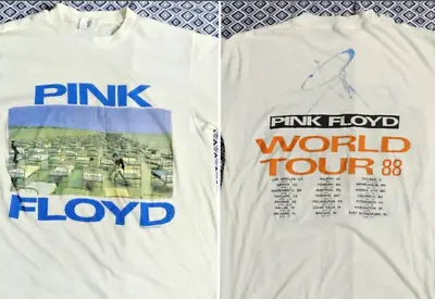 Vtg 80S Pink Floyd 1988 World Tour T-Shirt Anniversary Gift For Fan Double Side • $30.97