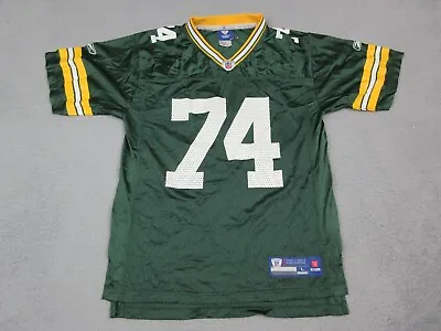 Aaron Kampman Green Bay Packers Jersey Boys Large Green NFL Football Reebok • $34.85