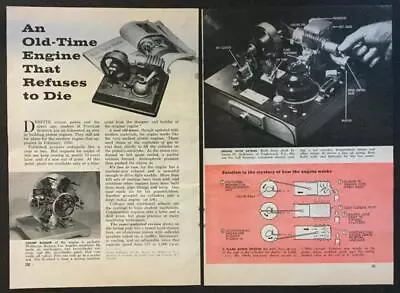 $6.89 • Buy Flame Engine 1958 Pictorial Mystery Atmospheric Vacuum Engine