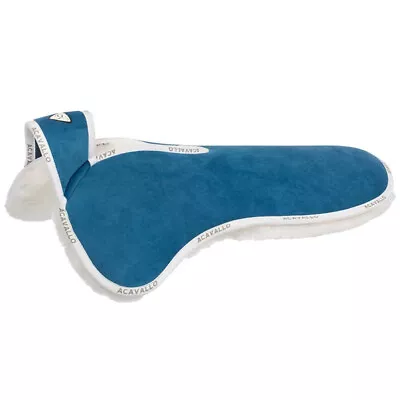 Acavallo Withers Free Memory Foam Full Sheepskin Half Pad - Ocean/White • $250