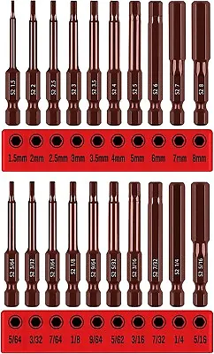 Hex Key Allen Bit Set Quick Change Connect Impact Driver Power Drill Metric Long • $14.99