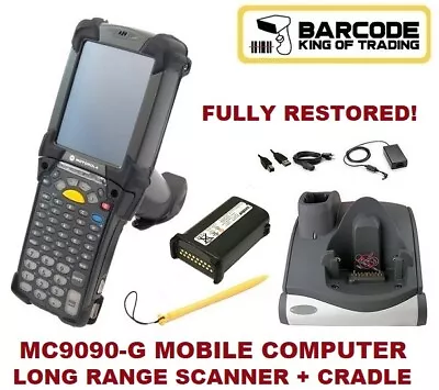 Motorola MC9090-GJ0HJEFA6WR Long Range Scanner Windows Mobile 53-Key + Cradle! • $237.99