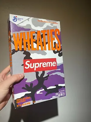$14.99 • Buy NEW SEALED Supreme Wheaties Cereal Box S/S 2021 Purple Camo SHIPS TODAY