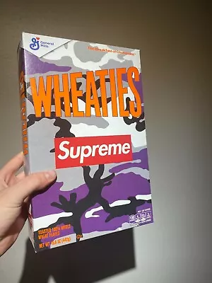 $14.99 • Buy NEW SEALED Supreme Wheaties Cereal Box S/S 2021 Purple Camo SHIPS TODAY