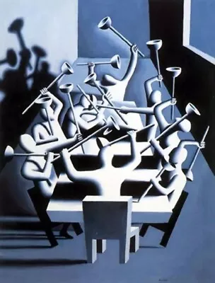 Mark Kostabi     Upheaval      MAKE OFFER   # DSSBA • $6995