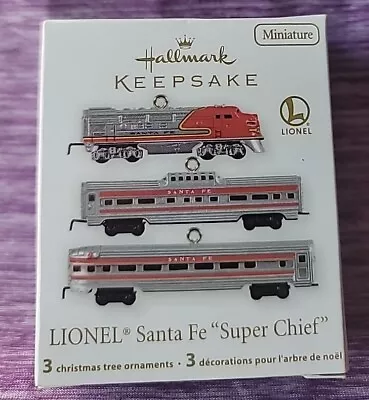 2011 Hallmark Ornament LIONEL SANTA FE SUPER CHIEF Miniature Set Of 3 NIB • $9.99