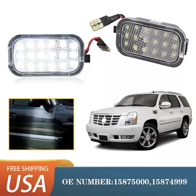 2PCS LED Side Mirror Puddle Light Assembly For 2007-2014 Cadillac Escalade USA • $15.55