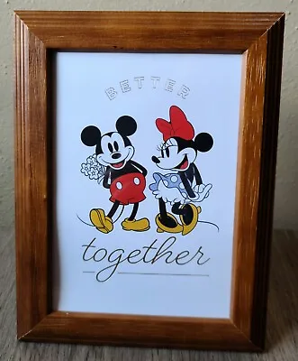 New Minnie And Mickey Mouse Better Together 5 X 7 Framed Print • $15