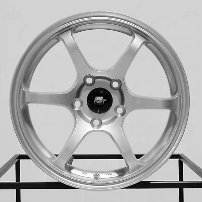 4-New 16  MST MT40 Wheels 16x7 5x114.3 38 Glossy Silver Rims 73.1 • $568.80