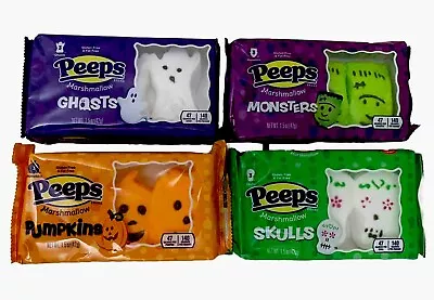 Lot Of 4 Boxes Peeps Ghost Pumpkin Skull Monster Marshmallow Candy - Limited • $19.99