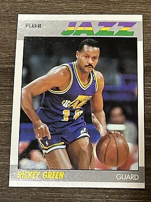 Rickey Green 1987 Utah Jazz 87-88 Fleer Basketball #43 Of 132 Mint Pack Fresh • $1.01