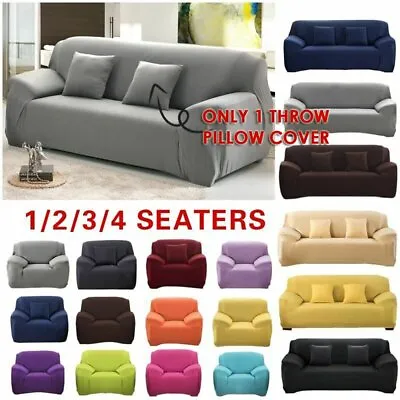 $22.49 • Buy Stretch Couch Sofa Lounge Covers Recliner Dining Chair Cover 1 2 3 4 Seater LOT