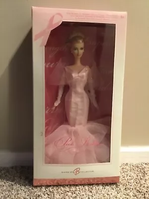 NIB Pink Ribbon Barbie Doll #J0932 Collector 2006 Pink Label Blonde Mattel • $44.95