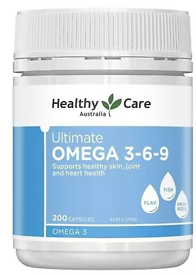 Healthy Care Ultimate Omega 3-6-9 200 Capsules Ozhealthexperts • $39.99