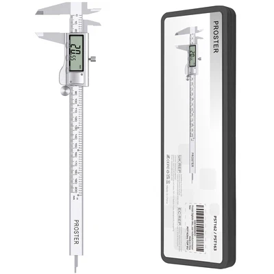 £23.85 • Buy 𝓟𝓻𝓸𝓼𝓽𝓮𝓻 Digital Vernier Caliper 8 /200mm Stainless Micrometer Gauge Ruler