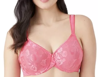 Wacoal 85567 Awareness Full Figure Seamless Bra Pink Lemonade 34D • $34.99