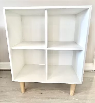 IKEA EKET Cabinet With 4 Compartments White 70x35x70 Cm + Wood Legs 90cm Tall • £1