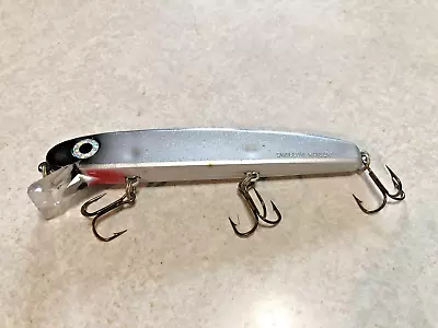 Buchertail Shallow Raider Muskie Fishing Lure Internal Rattle Silver/Black • $16