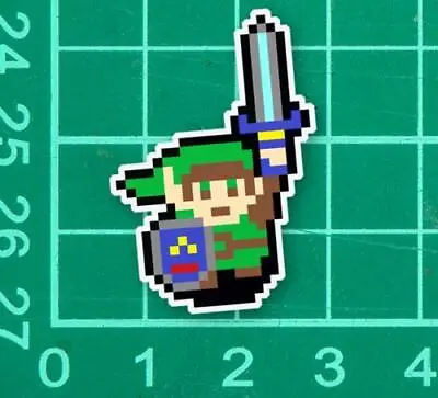 Zelda 8 Bit Sticker Link Legend  • $4.88