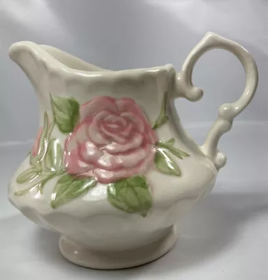 Metlox Vernon Ware Rose Pink Creamer Pitcher USA Mid Century Poppytrail • $10.99