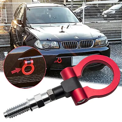 Anodized Red Track Racing Style Aluminum Tow Hook For BMW 128i 328i 528i X5 X6 • $16.99