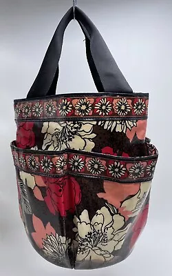 Vera Bradley Shower Caddy Mocha Rouge - Makes A Great Bingo Bag • $14.99