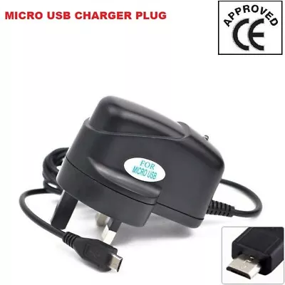 Charger For Alcatel One Touch Pop C1 Phone - Uk Mains Plug Micro Usb Compatible • £4.49