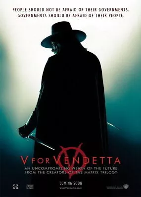 160058 V For Vendetta Natalie Portman Fight Classic Wall Print Poster UK • $13.95