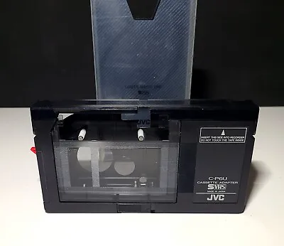 JVC C-P6U Motorized VHS-C S-VHS To VHS Video Cassette Tape Adapter Converter • $29.98