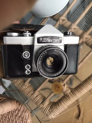 £24.99 • Buy Used Old Plusflex 35mm Camera W/leather Case