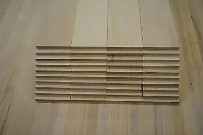 50 Pieces Maple 1/8  X 4  X 12-1/2  Thin Boards Lumber Wood Crafts • $54.95