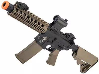 Evike Airsoft - CORE Series M4 AEG ( M4 SBR Suppressed / 2-Tone Black & Tan) • $194.35