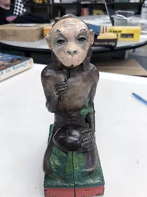 !! 1800's Castiron Mechanical Monkey Bank Super Rare Working  • $765