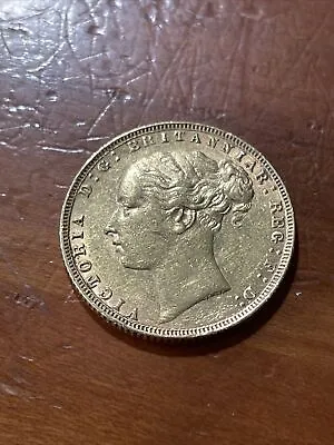 Queen Victoria Gold 1876 Sovereign • $675