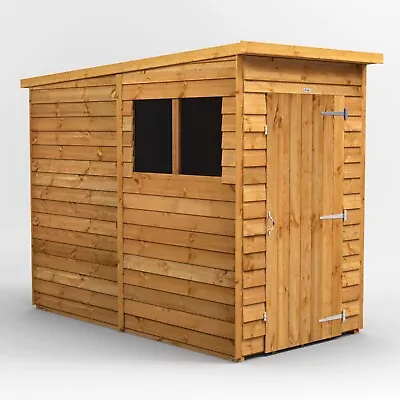 Shed | Power Overlap Pent Garden Sheds | Wooden Workshop | Sizes 4x8 Up To 20x8 • £1279