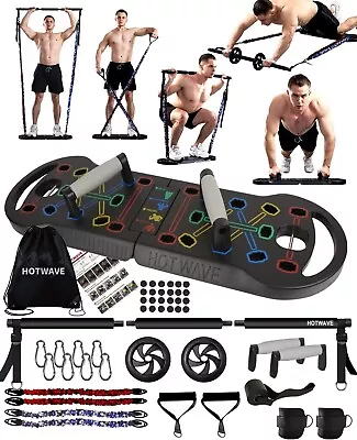Portable Exercise Equipment With 16 Home Workout Gym Accessories 20 In 1 Push Up • $53.99