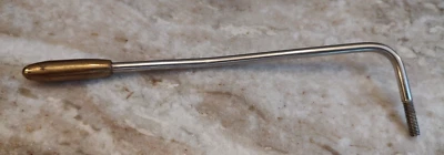 $70 • Buy KAHLER GUITAR BRIDGE TREMOLO BAR In CHROME With BRASS METAL TIP