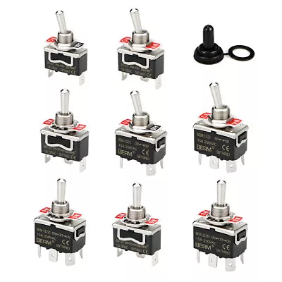 Waterproof Toggle Switch On-Off 2/3 Position 2-6 Pin SPST 15A 250V Car Boat Dash • $2.89