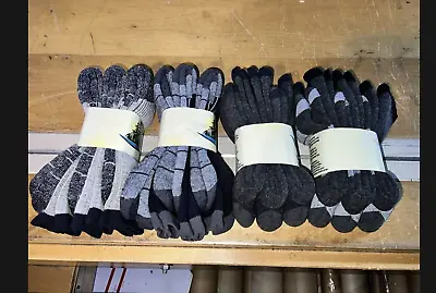 72% Merino Wool Men's MADE IN THE USA WARM HD Thick Hiking Socks 6 Pair Sz 10-13 • $39.99