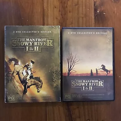 The Man From Snowy River I&II 2 DVD Collectors Edition With Sleeve Region 4 VGC • $5.22