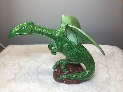 $17.99 • Buy Vintage Ceramic Dragon Figurine Very Colorful 8” Tall