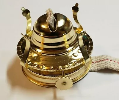 Mason Jar #2 Oil Lamp Burner Brass Plated With Wick New 30286jb  • $14.50