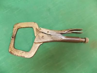 Vtg 11R PETERSEN DEWITT VISE GRIP Welding C-clamp Pliers. Modified Tips Hold Rod • $9.99