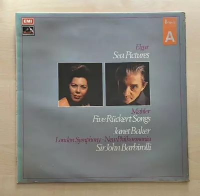 Elgar Sea ~ Pictures/Mahler ~ Ruckert Songs Janet Baker Barbirolli [1970] Vinyl • £9.99