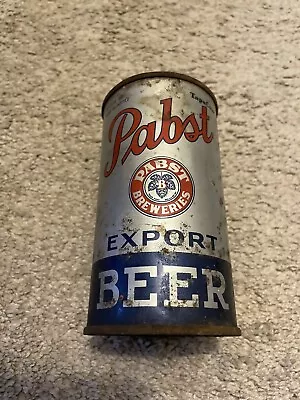PABST EXPORT FLAT TOP BEER CAN. Pre-ribbon Version. • $50