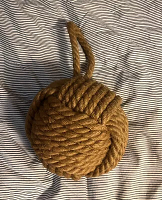 6  Dia. Jute Monkey Fist Rope Knot Nautical 1.8lbs • $19.95