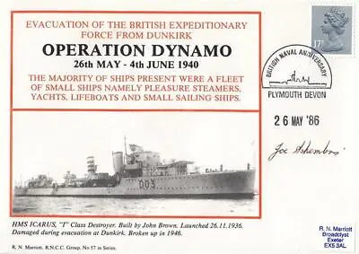 £9.99 • Buy 1986 Operation Dynamo - Marriott Cover - Signed By Joe Sohembry