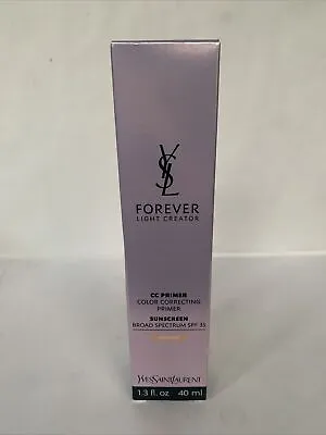 YSL Forever Light Creator CC Primer SPF 35 1.3 OZ/40 ML New With Box • $50