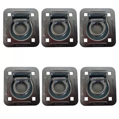 6 Recessed Floor D-Rings W/ Backing Plate Enclosed Cargo Trailer Tie Down • $55.74