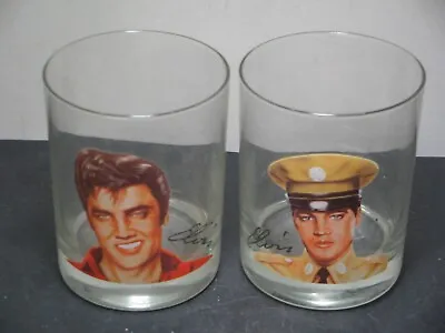 Pair Of Elvis Presley Glasses Army Singer Portrait USED • $19.99